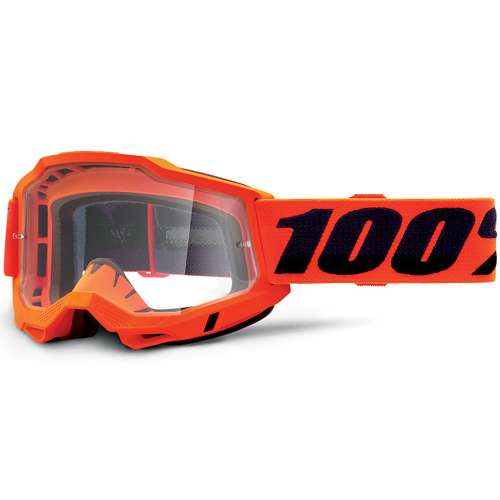 Masque 100% ACCURI 2 ENDURO MTB Orange Clear Lens