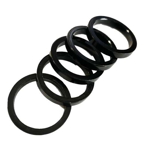 Set 5 Spacers alu Black - JYKK