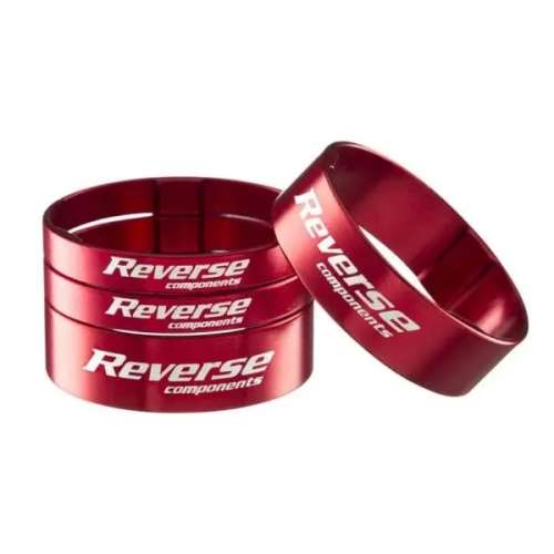 Set 4 Spacers REVERSE Ultra light 1/8 Red