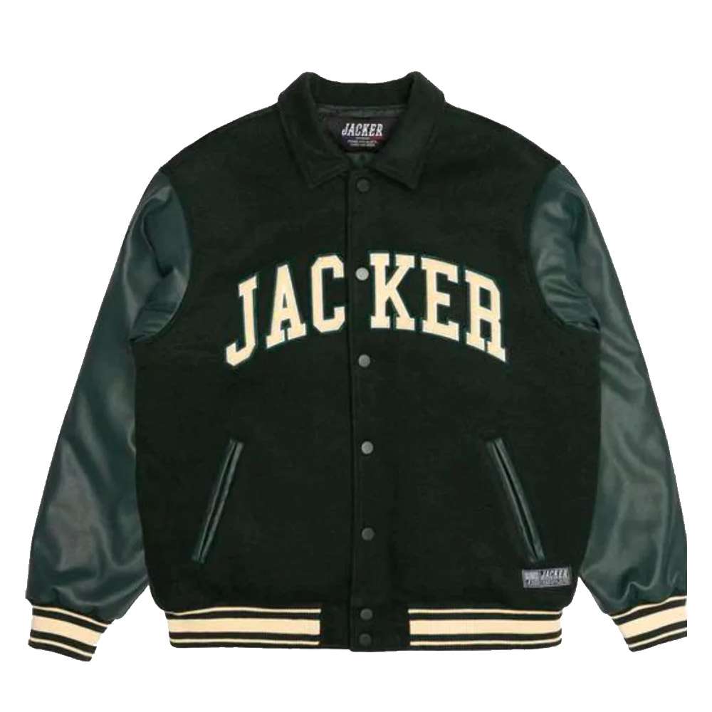 Blouson STINGY VARSITY JACKET Green - JACKER