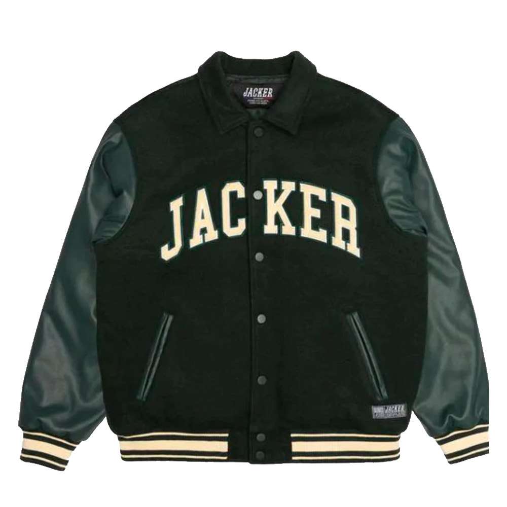 Blouson STINGY VARSITY JACKET Green - JACKER 