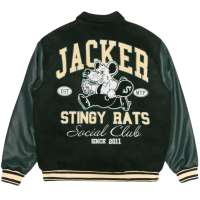 Photo #860 du produit Blouson STINGY VARSITY JACKET Green - JACKER 