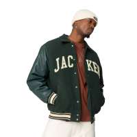 Photo #863 du produit Blouson STINGY VARSITY JACKET Green - JACKER 