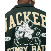 Photo #864 du produit Blouson STINGY VARSITY JACKET Green - JACKER 