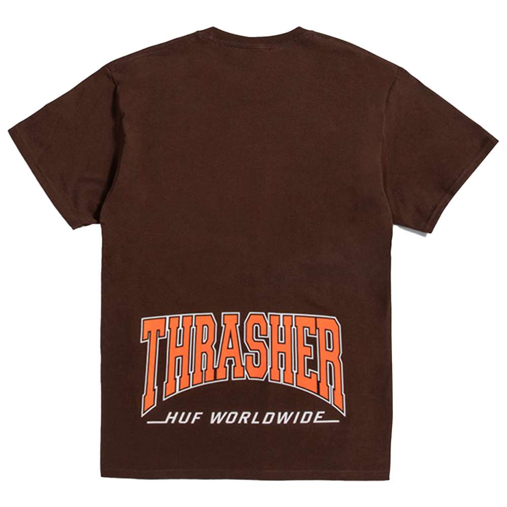 Tee-shirt HIGH POINT Chocolate- HUF X THRASHER