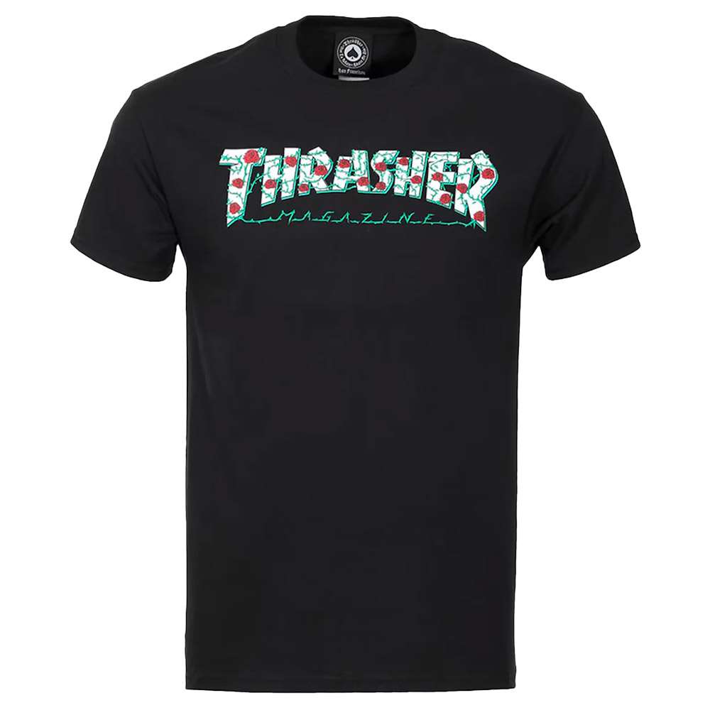 T-shirt ROSES Black - THRASHER 