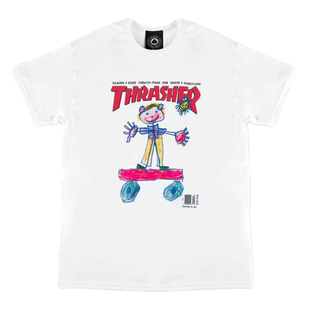 T-shirt KID COVER White - THRASHER