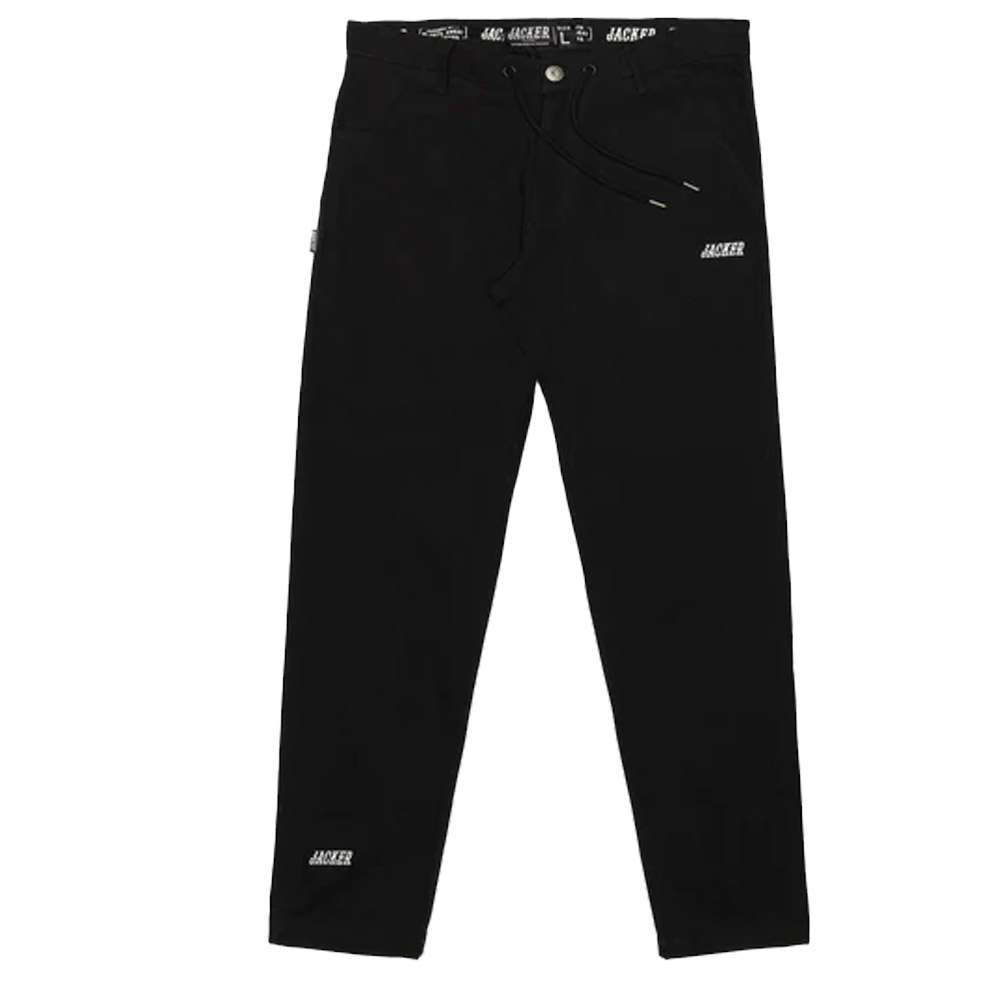 Pantalon LOGO CHINO Black - JACKER 