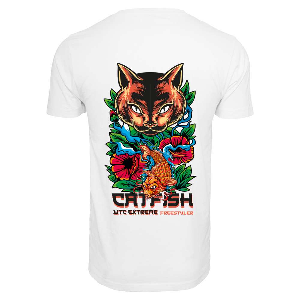 T-shirt CATFISH White - WTC EXTREME