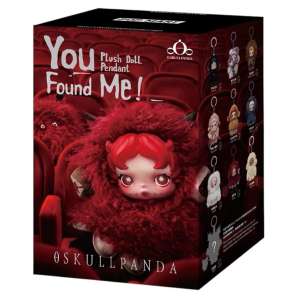 Plus d'info sur Figurine Officielle POP MART - SKULL-PANDA You Found Me! Series Plush Doll Pendant