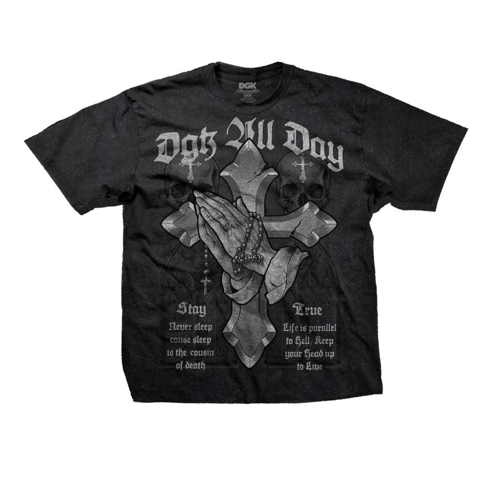 T-shirt DGK ARCHES BOXY T-SHIRT VINTAGE BLACK