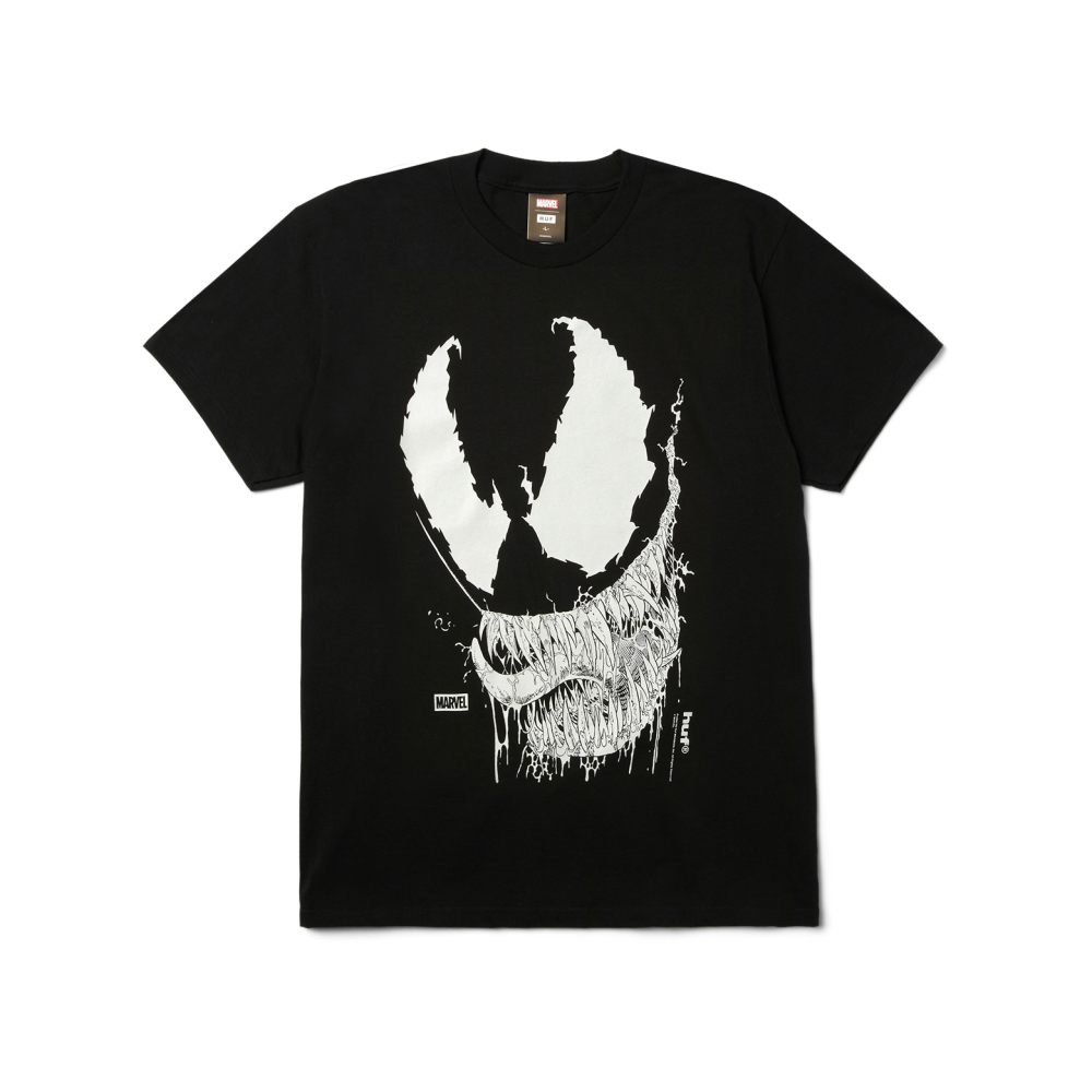 HUF x Marvel Spider-Man – T-Shirt Vile Black Venom Phosphorescent