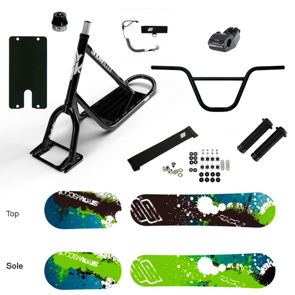 SNOWSCOOT JYKK ONE D X-1 HIGH SPLACH SAS - NOIR BRILLANT