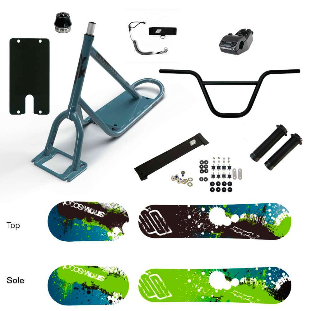 SNOWSCOOT JYKK ONE D X-1 HIGH SPLACH SAS - GRIS BRILLANT