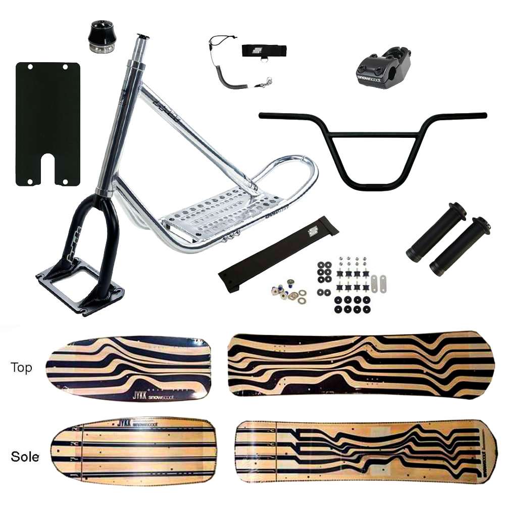 SNOWSCOOT JYKK 70 SAS ULTRA POLISH/BLACK - AP-2 WOODEN