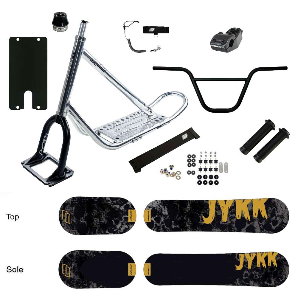 SNOWSCOOT JYKK 70 SAS ULTRA POLISH/BLACK - X-1 SKULL Médium Flex