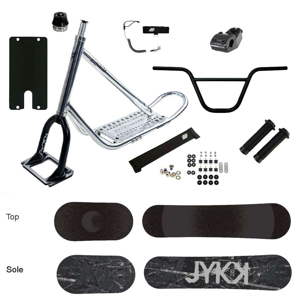 SNOWSCOOT JYKK 70 SAS ULTRA POLISH/BLACK - X-1 DUSAN Black Hard Flex