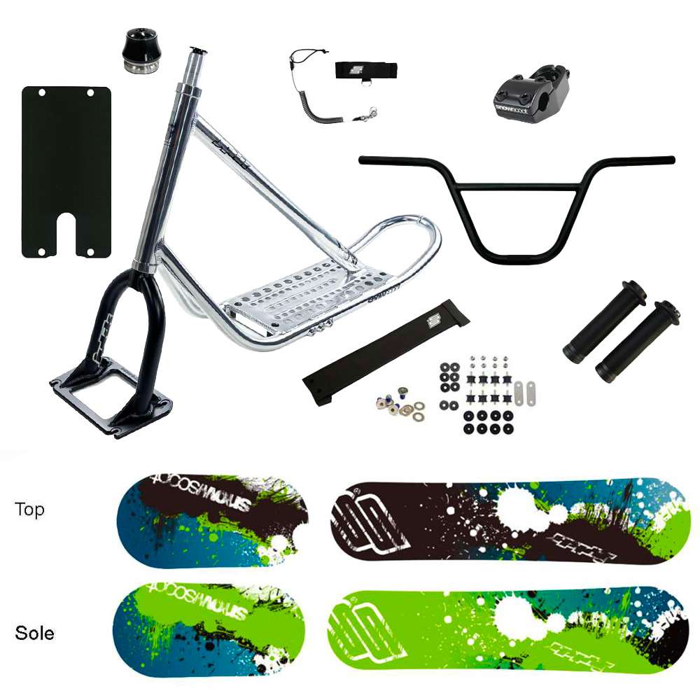 SNOWSCOOT JYKK 70 SAS ULTRA POLISH/BLACK - X-1 HIGH SPLASH Nico Pillin - Médium Flex