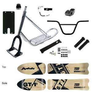 SNOWSCOOT JYKK 70 SAS ULTRA POLISH/BLACK - GT-1 WOODEN - Médium Flex