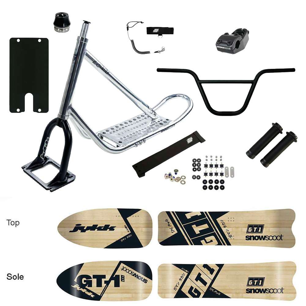 SNOWSCOOT JYKK 70 SAS ULTRA POLISH/BLACK - GT-1 WOODEN - Médium Flex