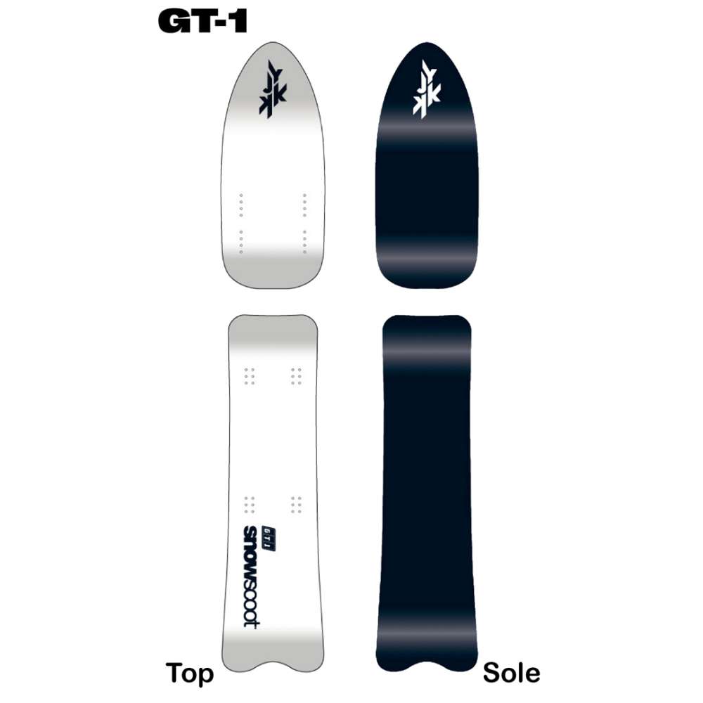 NEW BOARD JYKK SNOWSCOOT GT-1 PURE WHITE