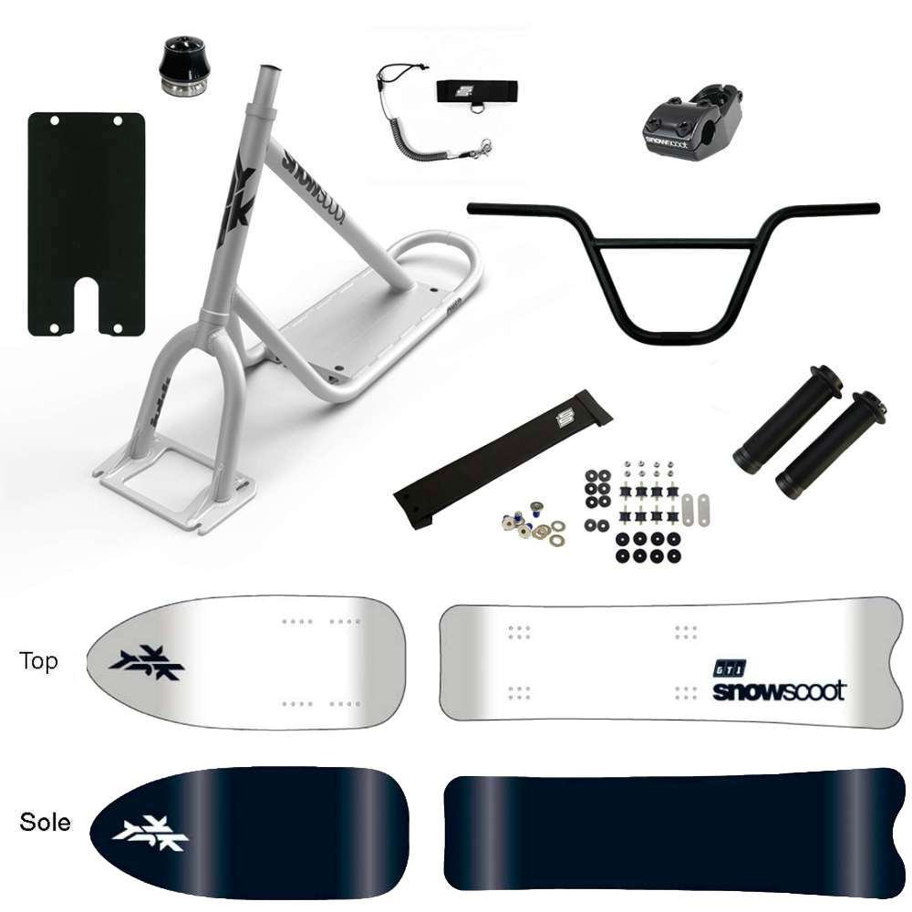 SNOWSCOOT JYKK ONE D GT1 PURE WHITE SAS - BRUT BRILLANT