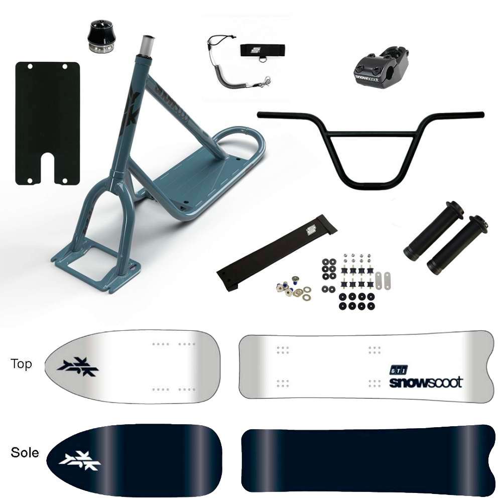 SNOWSCOOT JYKK ONE D GT1 PURE WHITE SAS - GRIS BRILLANT