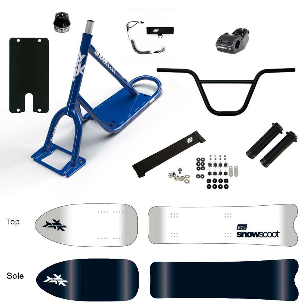SNOWSCOOT JYKK ONE D GT1 PURE WHITE SAS - BLEU BRILLANT