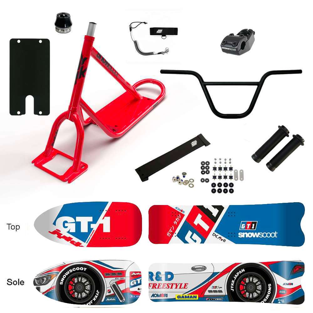 SNOWSCOOT JYKK ONE D GT1 SPORT SAS - ROUGE BRILLANT