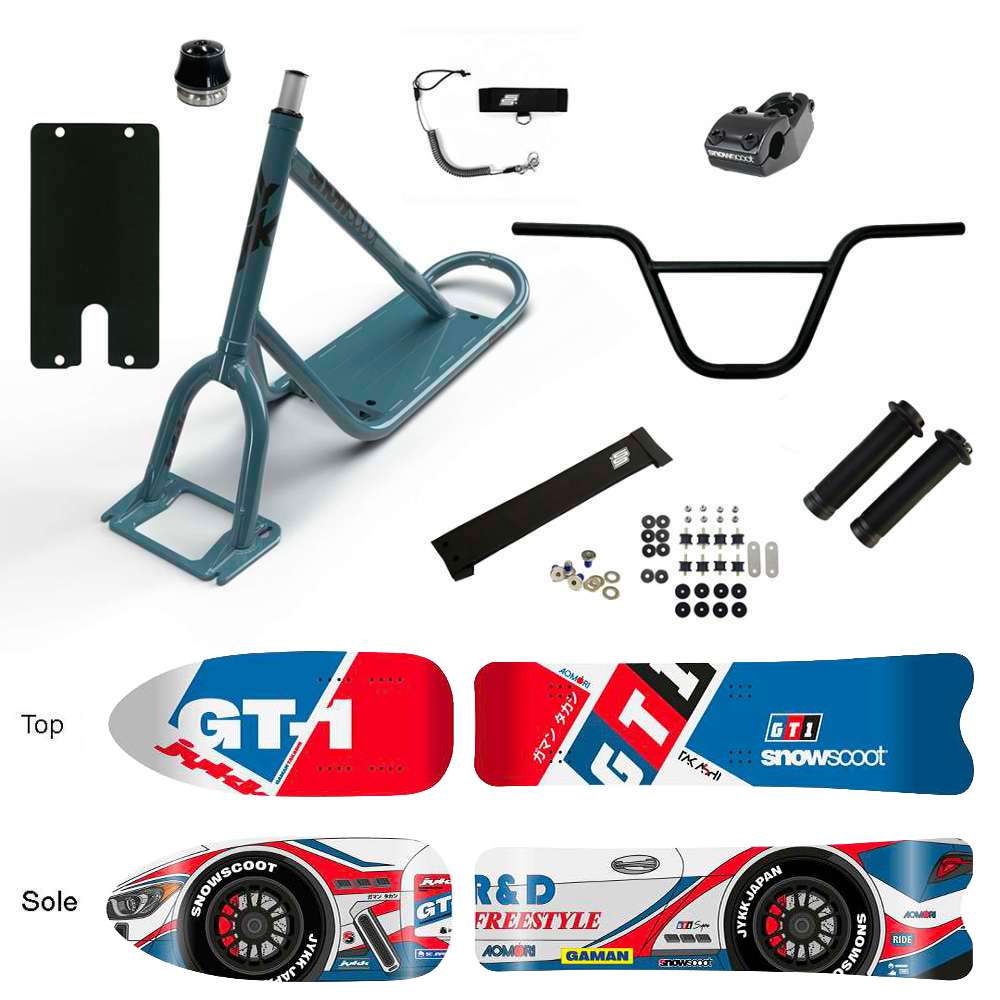 SNOWSCOOT JYKK ONE D GT1 SPORT SAS - GRIS BRILLANT