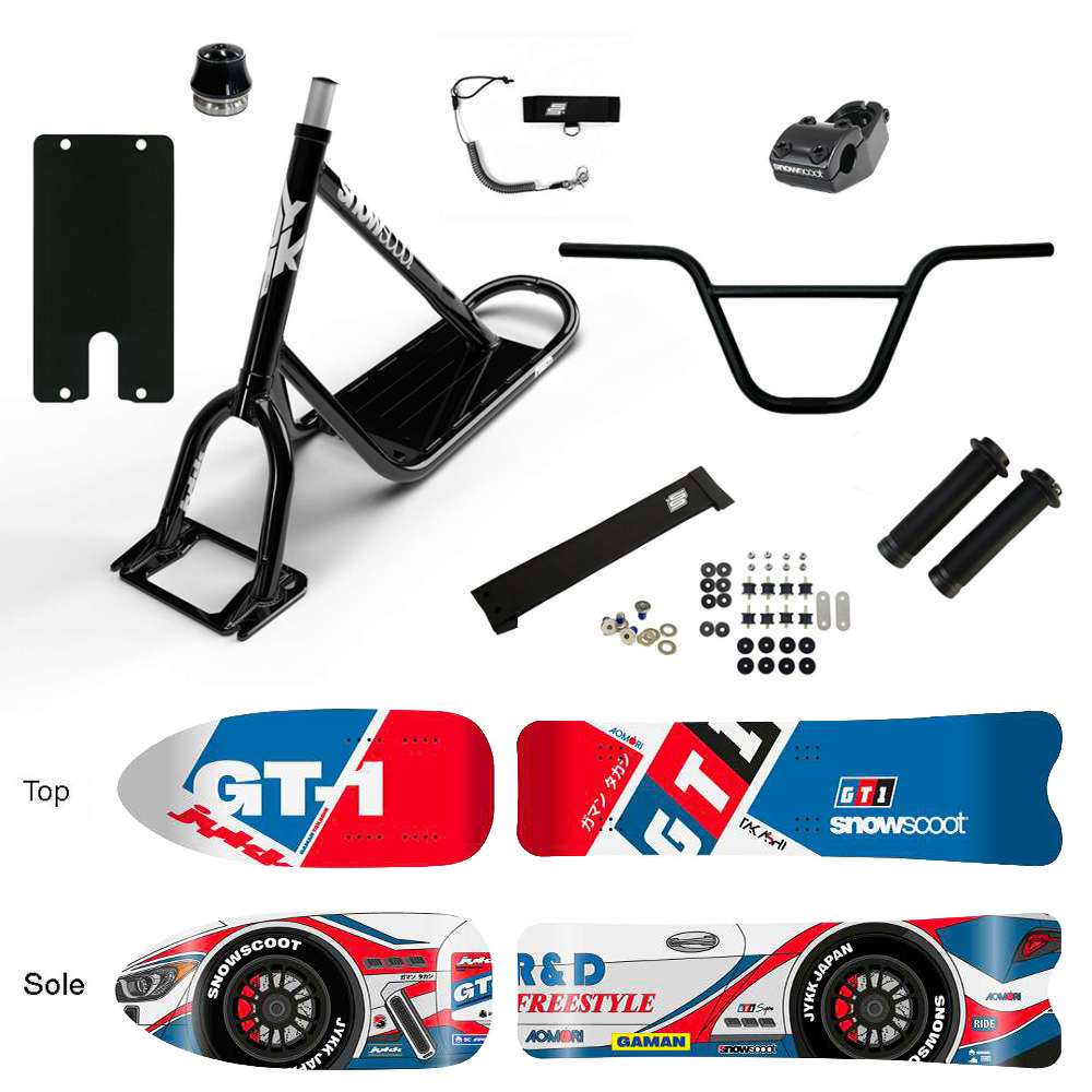 SNOWSCOOT JYKK ONE D GT1 SPORT SAS - NOIR BRILLANT