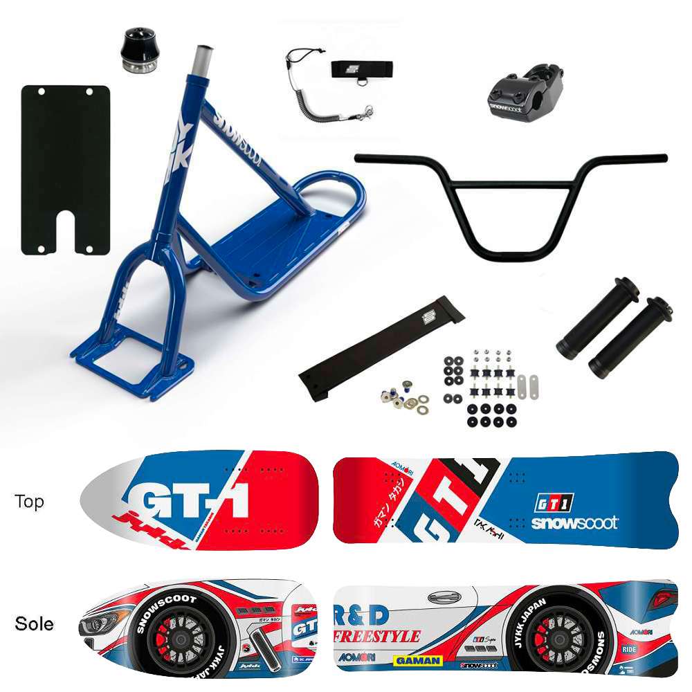 SNOWSCOOT JYKK ONE D GT1 SPORT SAS - BLEU BRILLANT