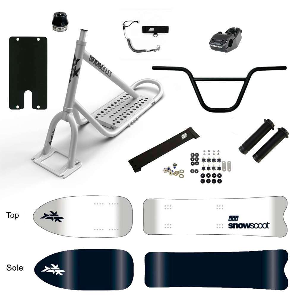 SNOWSCOOT JYKK 70L GT1 PURE WHITE- BRUT MAT