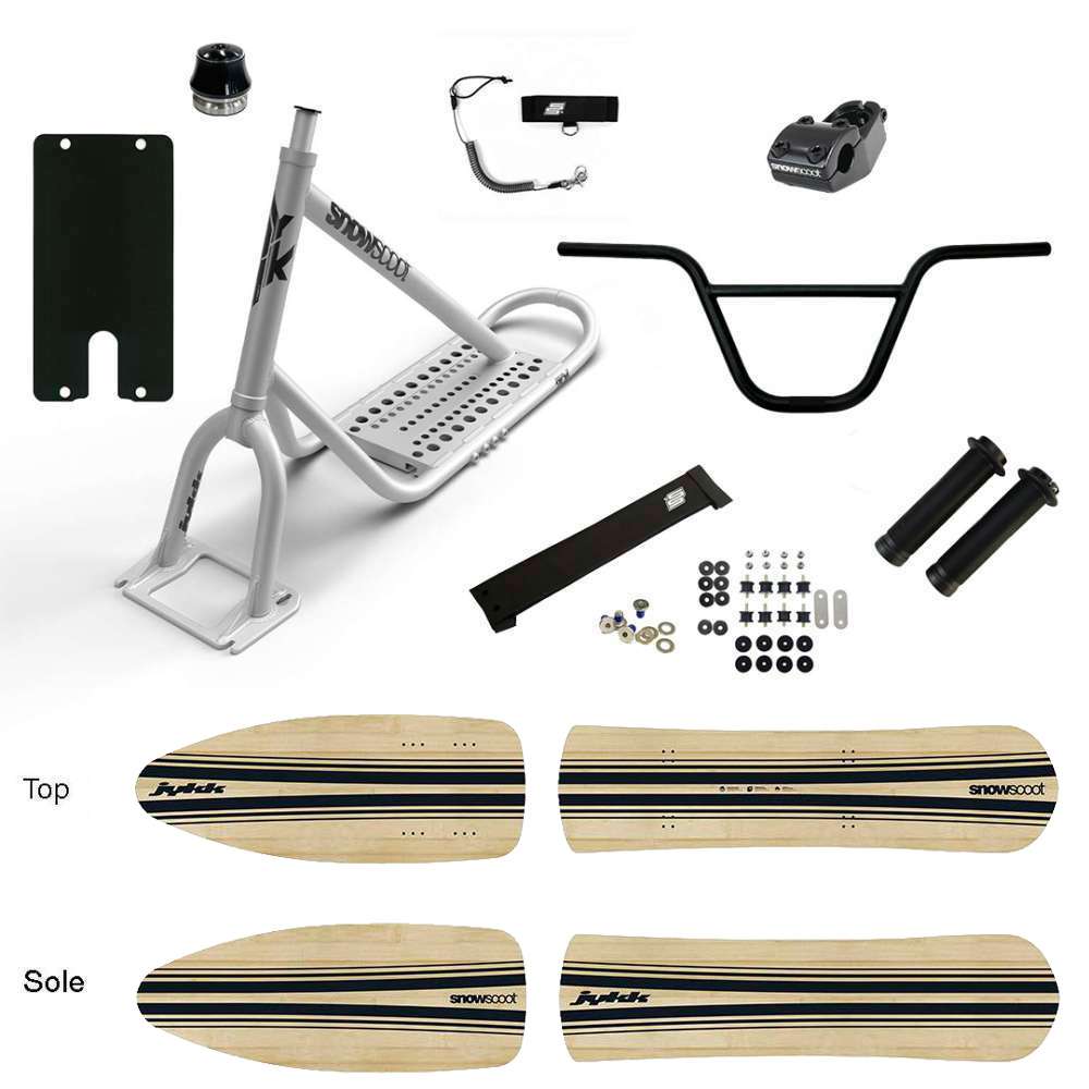 SNOWSCOOT JYKK 70L P-1 WOODEN SAS - BRUT MAT Hard Flex