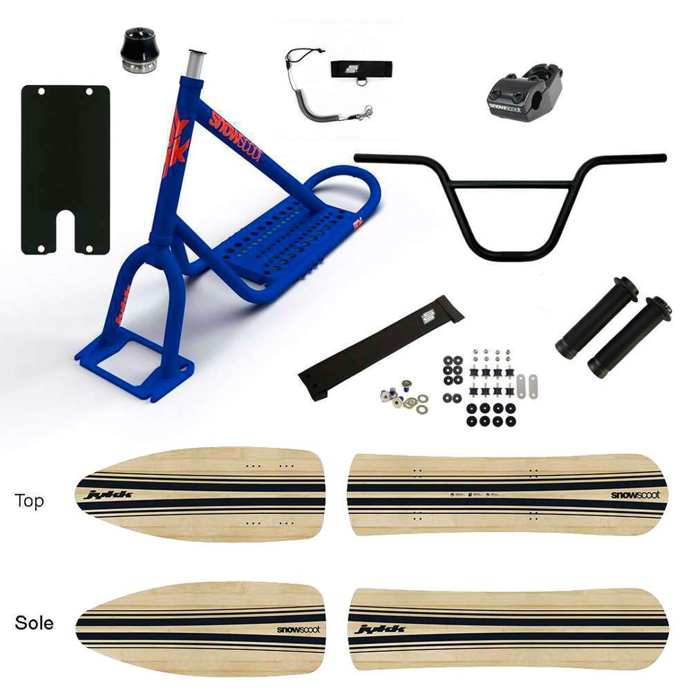 SNOWSCOOT JYKK 70L P-1 WOODEN SAS - BLEU MAT Hard Flex