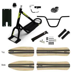 Plus d'info sur SNOWSCOOT JYKK 70L P-1 WOODEN SAS - NOIR MAT Hard Flex