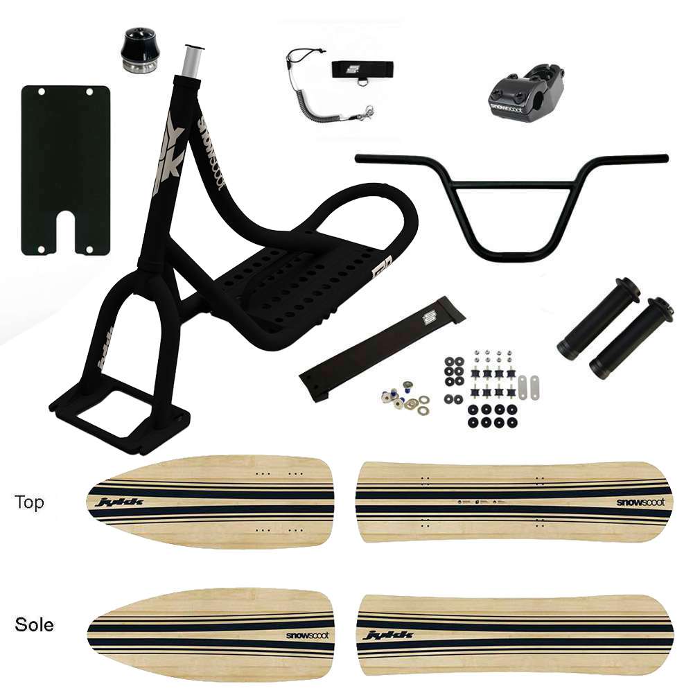 SNOWSCOOT JYKK G70 P1 WOODEN SAS - NOIR MAT Hard Flex