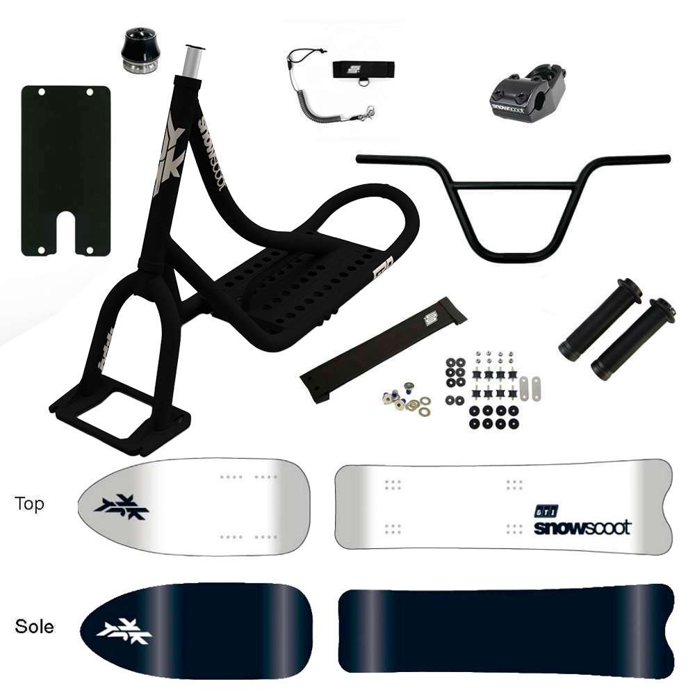 SNOWSCOOT JYKK G70 GT-1 PURE WHITE SAS - NOIR MAT
