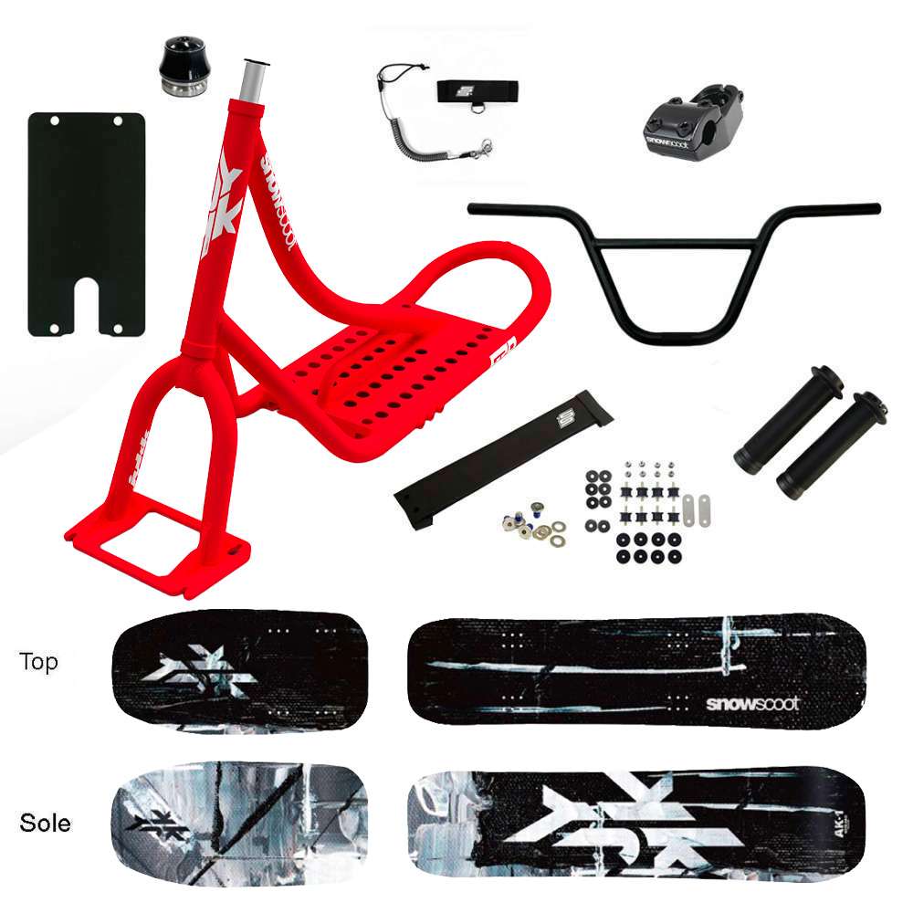 SNOWSCOOT JYKK G70 AK1 DARK FACE SAS - ROUGE MAT