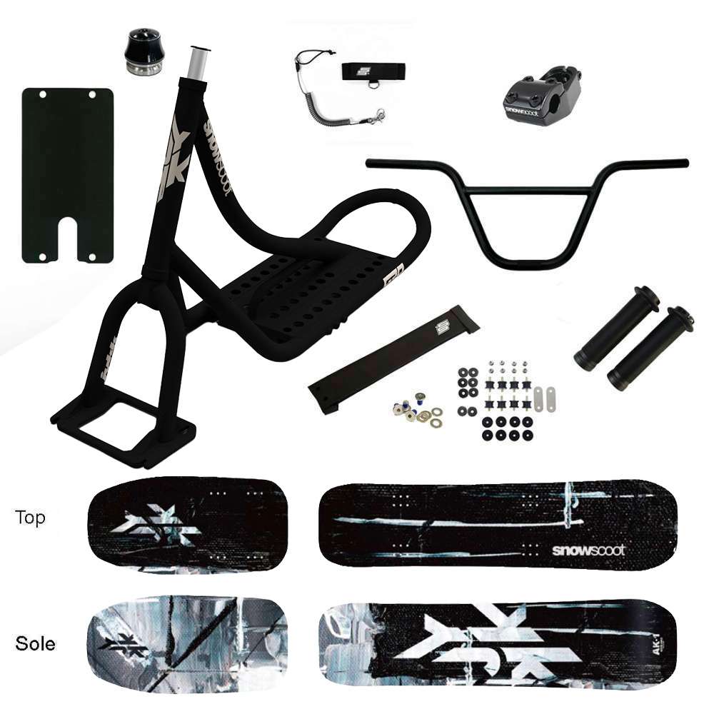 SNOWSCOOT JYKK G70 AK1 DARK FACE SAS - NOIR MAT