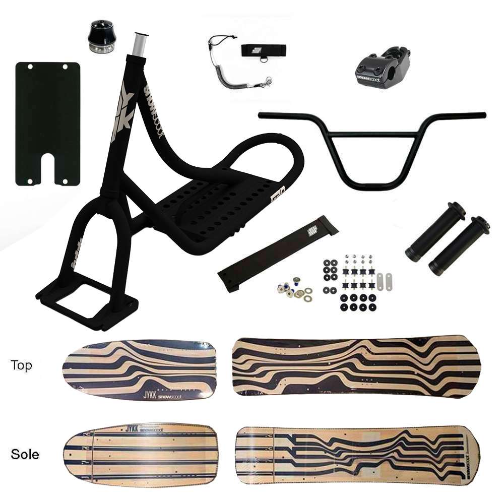 SNOWSCOOT JYKK G70 AP2 WOODEN SAS - NOIR MAT