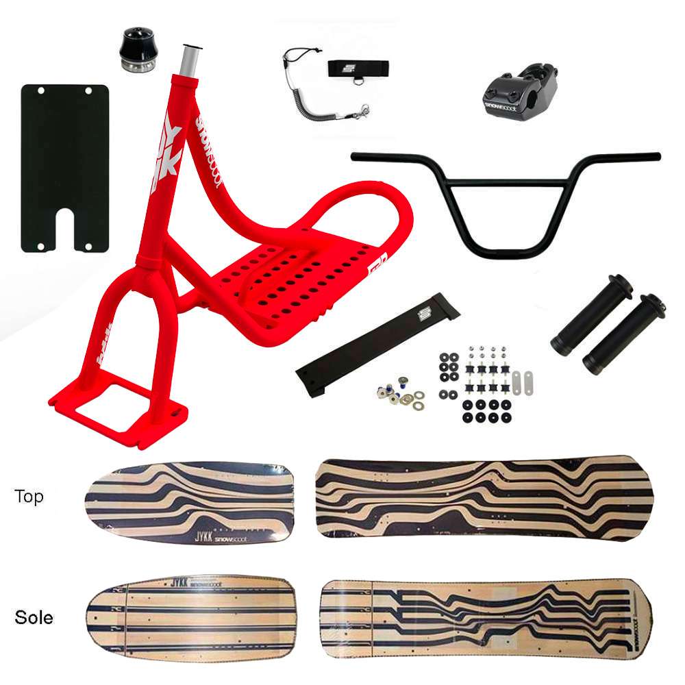 SNOWSCOOT JYKK G70 AP2 WOODEN SAS - ROUGE MAT