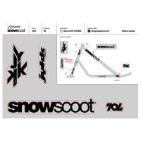 Photo #3715 du produit Planche stickers Snowscoot JYKK 70L - Série Obscure Holographique & Black avec Protection