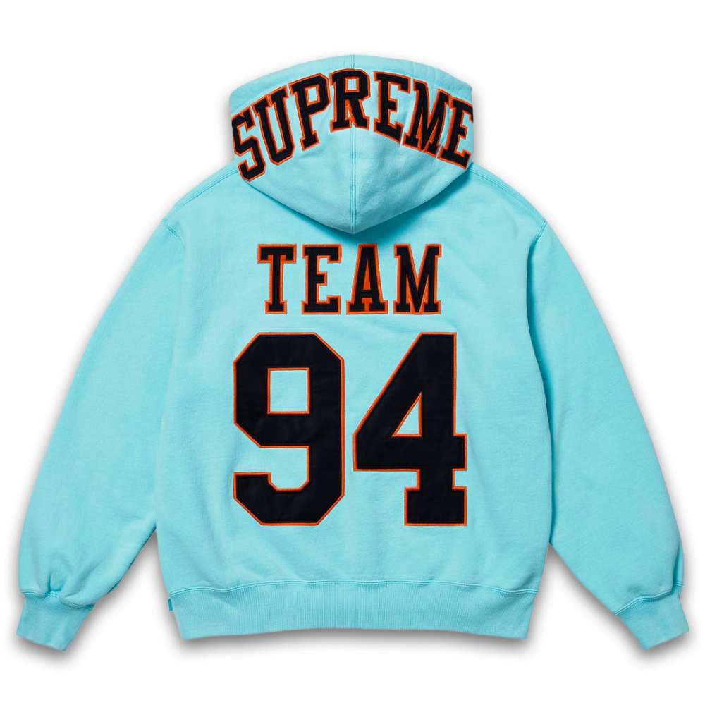 Sweat à Capuche Supreme New York - Team 94 - Aqua