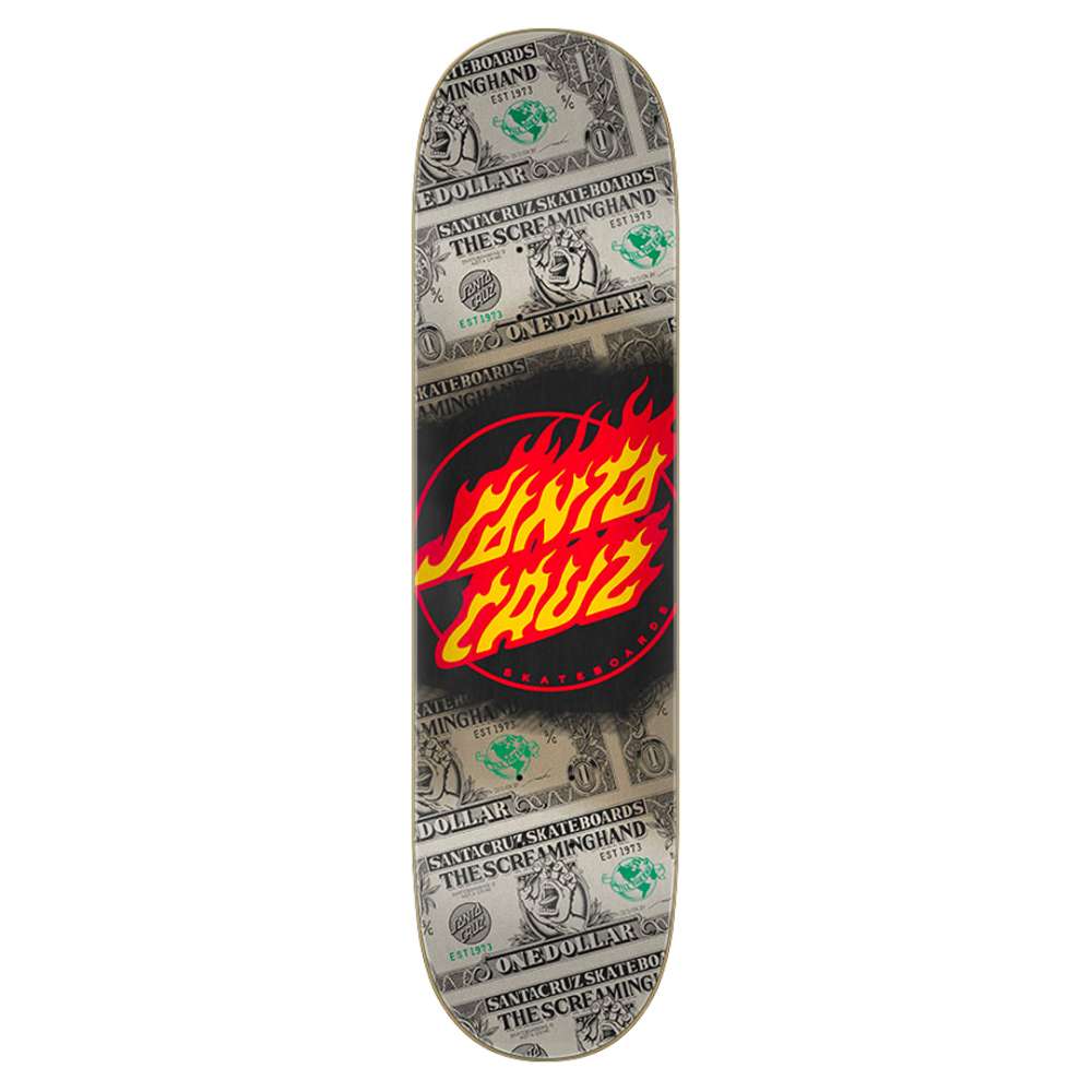 Deck skateboard Santa Cruz Dollar Flame Dot 8.0