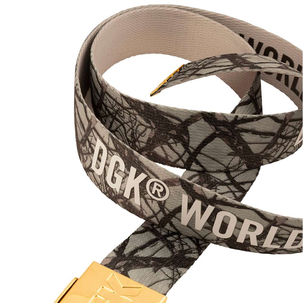 Ceinture DGK Havok Belt Camo à Boucle Dorée – Taille Unique