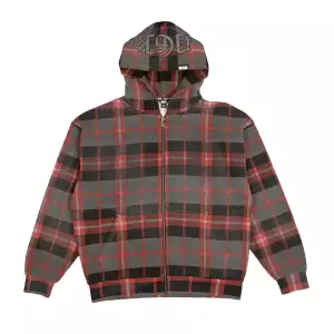 Plus d'info sur DGK Blessed Plaid Thermal Zip Hoodie – Vintage Wash