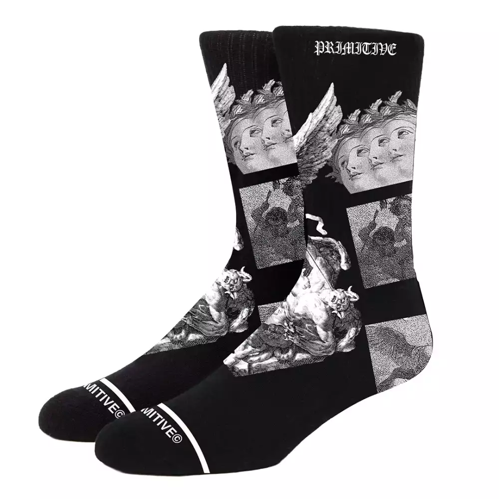  Primitive Century Socks Black – Skate Streetwear - One Size 
