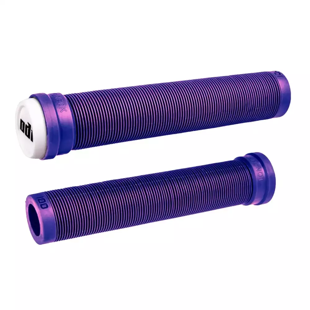 Poignées ODI Longneck SLX violettes 160 mm sans collerette